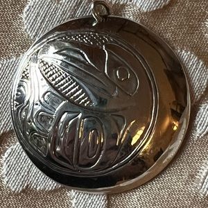 Haida eagle pendant. Sterling silver